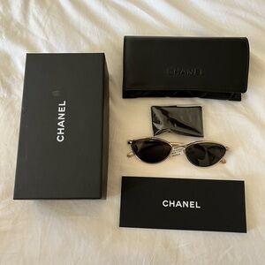 Chanel cat eye sunglasses new in box